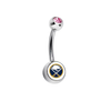 Buffalo Sabres Swarovski Pink Classic Style 7/16
