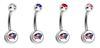 Columbus Blue Jackets Swarovski Classic Style 7/16