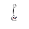 Columbus Blue Jackets Swarovski Clear Classic Style 7/16