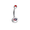 Columbus Blue Jackets Swarovski Red Classic Style 7/16