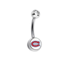 Montreal Canadiens Swarovski Clear Classic Style 7/16