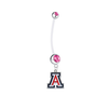 Arizona Wildcats Pregnancy Maternity Pink Belly Button Navel Ring - Pick Your Color