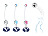 BYU Cougars Boy/Girl Pregnancy Maternity Belly Button Navel Ring