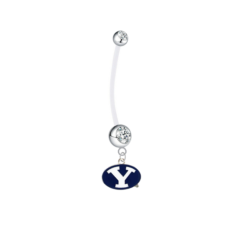 BYU Cougars Pregnancy Maternity Belly Button Navel Ring - Pick Your Color