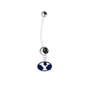 BYU Cougars Pregnancy Maternity Black Belly Button Navel Ring - Pick Your Color