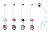 Indiana Hoosiers Pregnancy Maternity Belly Button Navel Ring - Pick Your Color