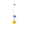 California Cal Golden Bears Style 2 Blue Pregnancy Maternity Belly Button Navel Ring - Pick Your Color