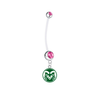 Colorado State Rams Boy/Girl Pink Pregnancy Maternity Belly Button Navel Ring