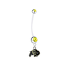 Colorado Buffaloes Pregnancy Gold Maternity Belly Button Navel Ring - Pick Your Color