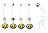 Iowa Hawkeyes Pregnancy Maternity Belly Button Navel Ring - Pick Your Color