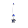 Memphis Tigers Pregnancy Blue Maternity Belly Button Navel Ring - Pick Your Color