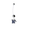 Memphis Tigers Pregnancy Black Maternity Belly Button Navel Ring - Pick Your Color