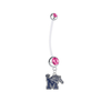 Memphis Tigers Boy/Girl Pink Pregnancy Maternity Belly Button Navel Ring