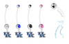 Kentucky Wildcats Pregnancy Maternity Belly Button Navel Ring - Pick Your Color