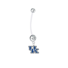 Kentucky Wildcats Boy/Girl Clear Pregnancy Maternity Belly Button Navel Ring