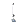 Kentucky Wildcats Pregnancy Maternity Black Belly Button Navel Ring - Pick Your Color