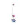 Kentucky Wildcats Pregnancy Maternity Pink Belly Button Navel Ring - Pick Your Color