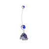 Boise State Broncos Pregnancy Maternity Blue Belly Button Navel Ring - Pick Your Color