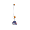 Boise State Broncos Pregnancy Maternity Belly Orange Button Navel Ring - Pick Your Color
