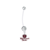 Missouri State Bears Pregnancy Clear Maternity Belly Button Navel Ring - Pick Your Color
