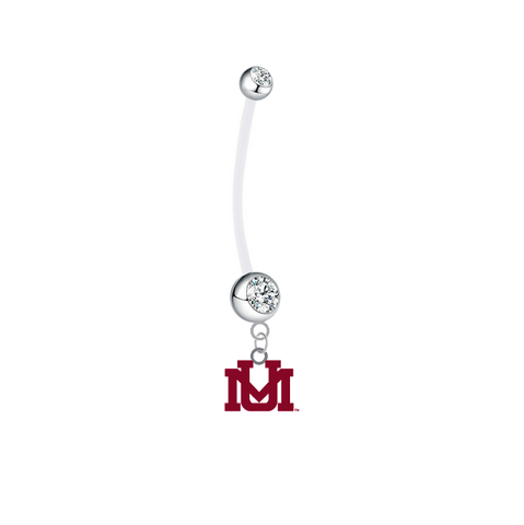 Montana Grizzlies Pregnancy Clear Maternity Belly Button Navel Ring - Pick Your Color
