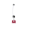 Montana Grizzlies Pregnancy Black Maternity Belly Button Navel Ring - Pick Your Color