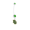 Baylor Bears Pregnancy Maternity Green Belly Button Navel Ring - Pick Your Color