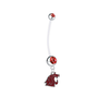 Washington State Cougars Pregnancy Maternity Red Belly Button Navel Ring - Pick Your Color