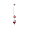 Wisconsin Badgers Mascot Pregnancy Red Maternity Belly Button Navel Ring - Pick Your Color