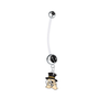 Wake Forest Demon Deacons Pregnancy Black Maternity Belly Button Navel Ring - Pick Your Color