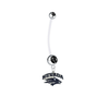 Nevada Wolf Pack Pregnancy Maternity Black Belly Button Navel Ring - Pick Your Color