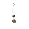 Missouri Tigers Pregnancy Black Maternity Belly Button Navel Ring - Pick Your Color