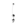 New Mexico State Aggies Pregnancy Maternity Black Belly Button Navel Ring - Pick Your Color