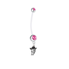 New Mexico State Aggies Pregnancy Maternity Pink Belly Button Navel Ring - Pick Your Color