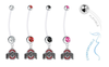 Ohio State Buckeyes Pregnancy Maternity Belly Button Navel Ring - Pick Your Color