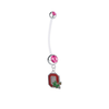 Ohio State Buckeyes Style 2 Pregnancy Maternity Pink Belly Button Navel Ring - Pick Your Color