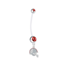 Ohio State Buckeyes Football Helmet Pregnancy Maternity Red Belly Button Navel Ring - Pick Your Color