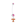 Tennessee Volunteers Pregnancy Maternity Pink Belly Button Navel Ring - Pick Your Color