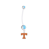 Tennessee Volunteers Boy/Girl Light Blue Pregnancy Maternity Belly Button Navel Ring