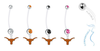 Texas Longhorns Pregnancy Maternity Belly Button Navel Ring - Pick Your Color