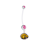 Southern Mississippi Golden Eagles Pregnancy Maternity Pink Belly Button Navel Ring - Pick Your Color