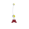 Minnesota Gophers Pregnancy Maternity Gold Belly Button Navel Ring - Pick Your Color
