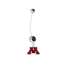 Minnesota Gophers Pregnancy Maternity Black Belly Button Navel Ring - Pick Your Color