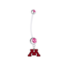 Minnesota Gophers Pregnancy Maternity Belly Pink Button Navel Ring - Pick Your Color