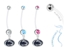 Penn State Nittany Lions Boy/Girl Pregnancy Maternity Belly Button Navel Ring