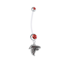 Atlanta Falcons Pregnancy Maternity Red Belly Button Navel Ring - Pick Your Color