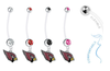 Arizona Cardinals Pregnancy Maternity Belly Button Navel Ring - Pick Your Color
