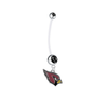 Arizona Cardinals Pregnancy Maternity Black Belly Button Navel Ring - Pick Your Color