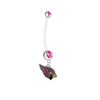 Arizona Cardinals Pregnancy Maternity Pink Belly Button Navel Ring - Pick Your Color