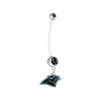 Carolina Panthers Pregnancy Maternity Black Belly Button Navel Ring - Pick Your Color